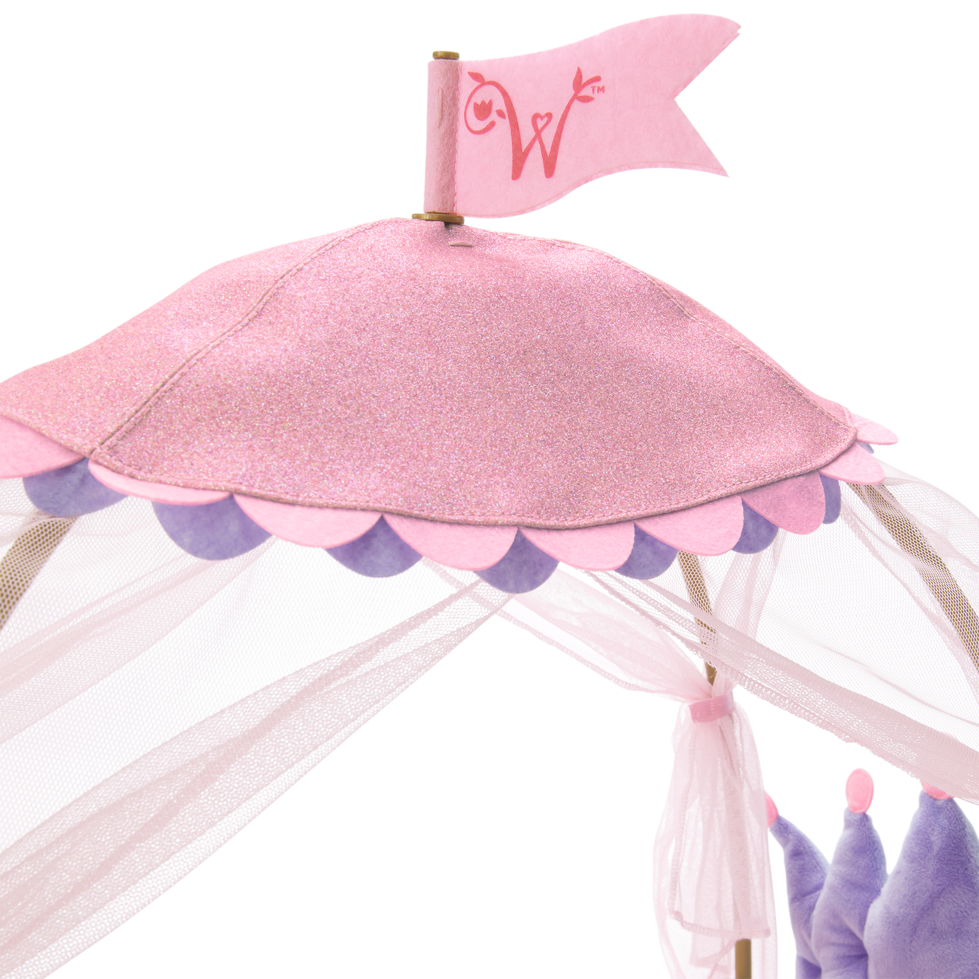 Royal Canopy Bed for WellieWishers™ Dolls D0