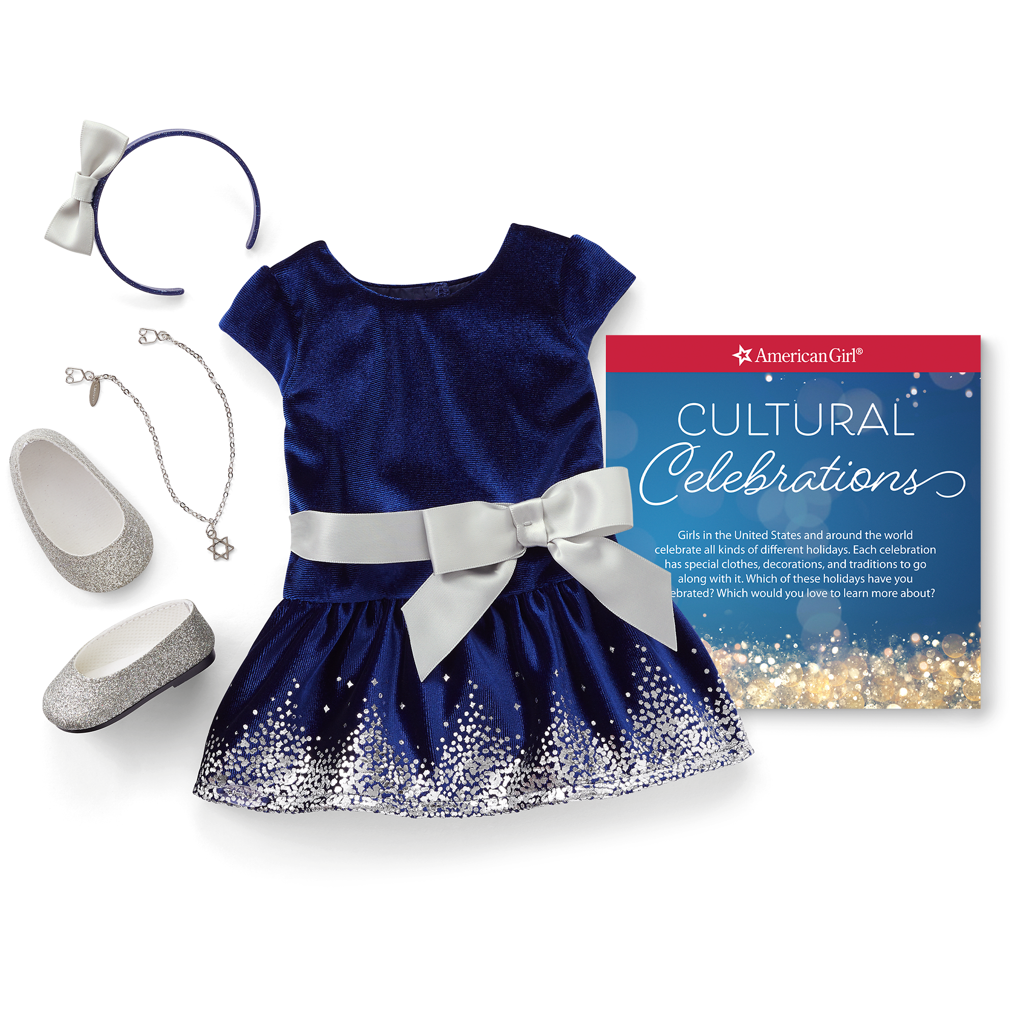Hanukkah Celebration Outfit for 18-inch Dolls A9