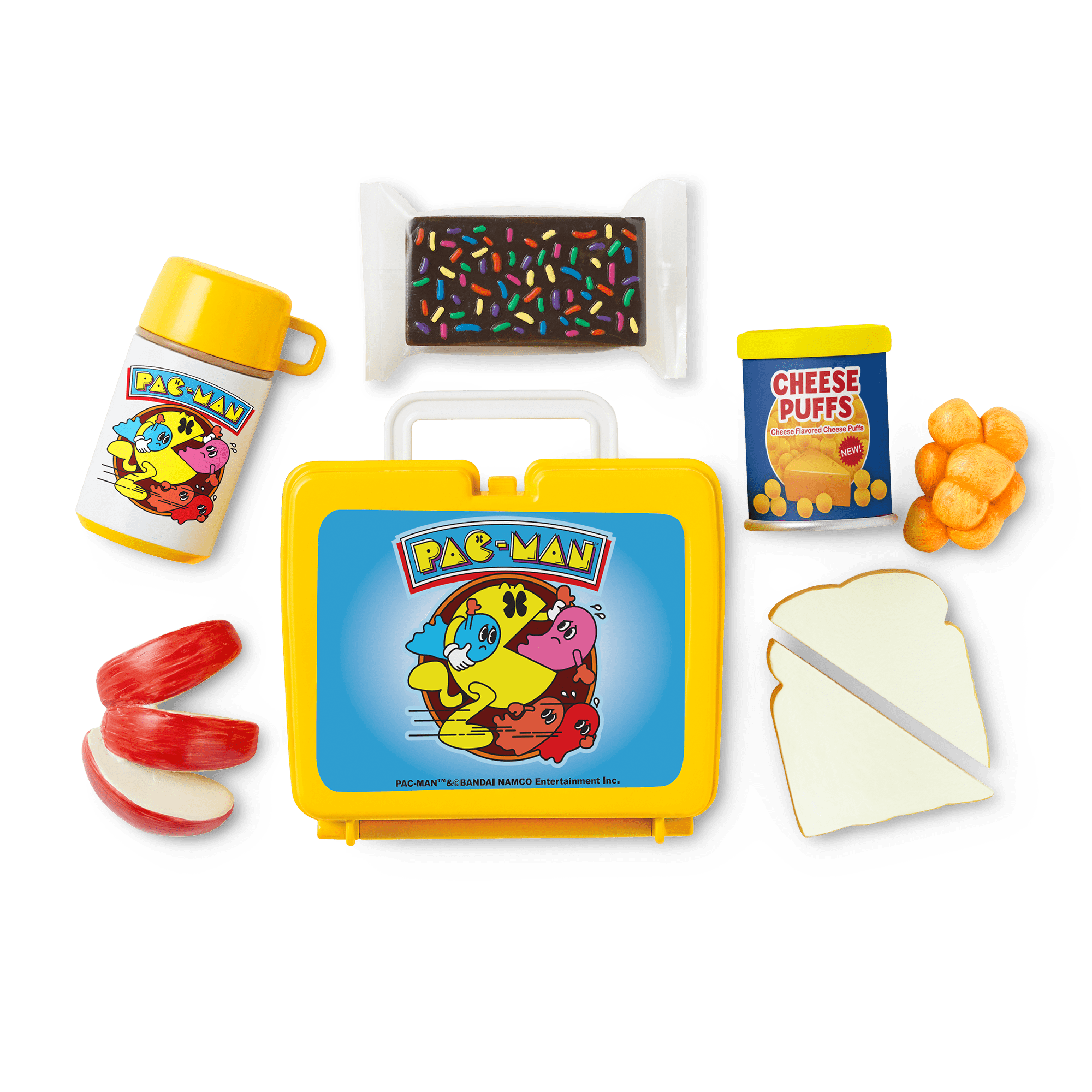 Courtney's™ PAC-MAN™ Lunch Set for 18-inch Dolls (Historical Characters) B9