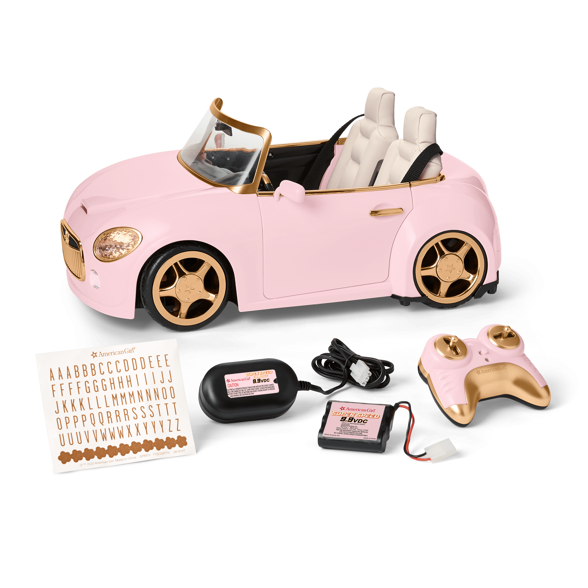 American Girl® RC Sports Car—Pink D2