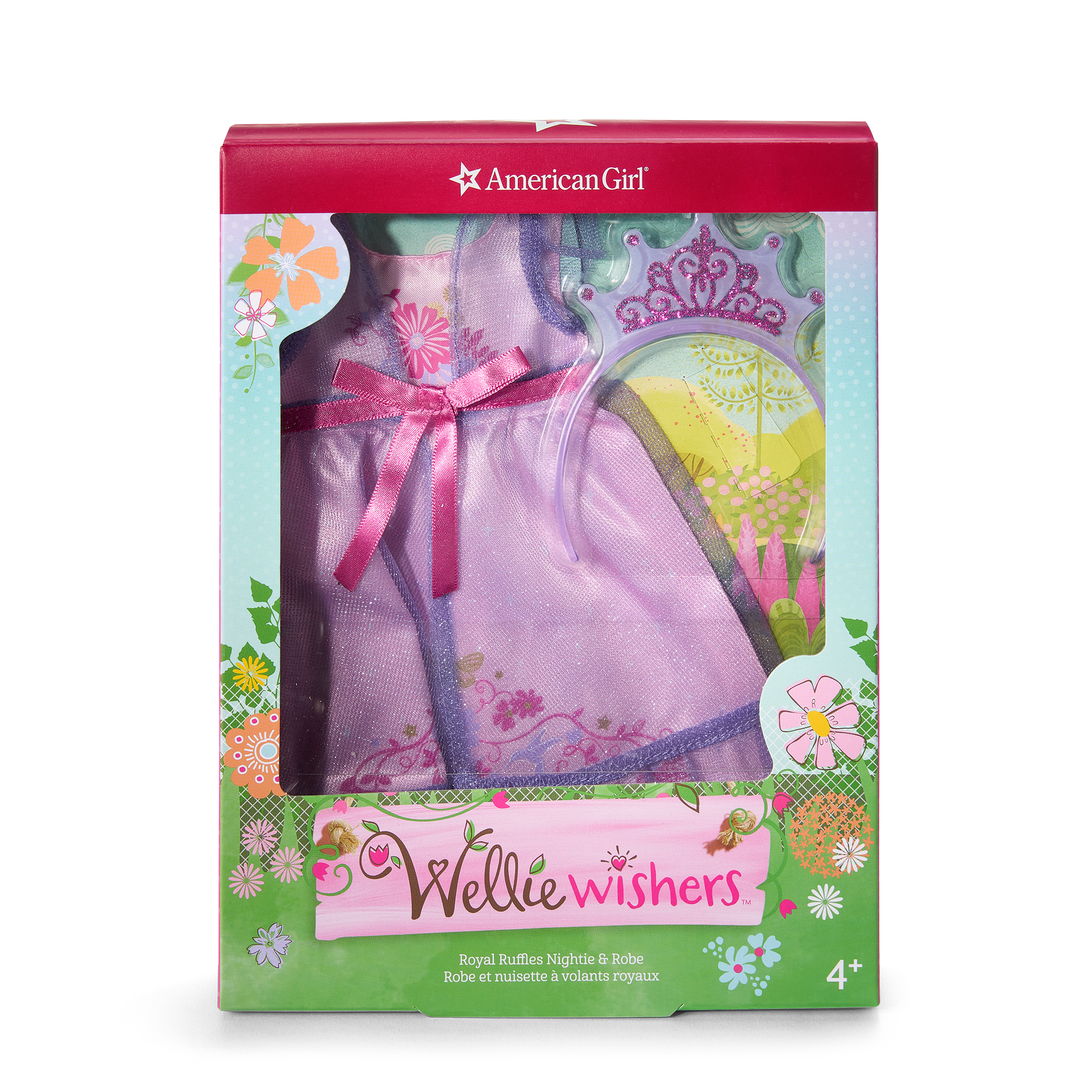 Royal Ruffles Nightie & Robe for WellieWishers™ Dolls F1