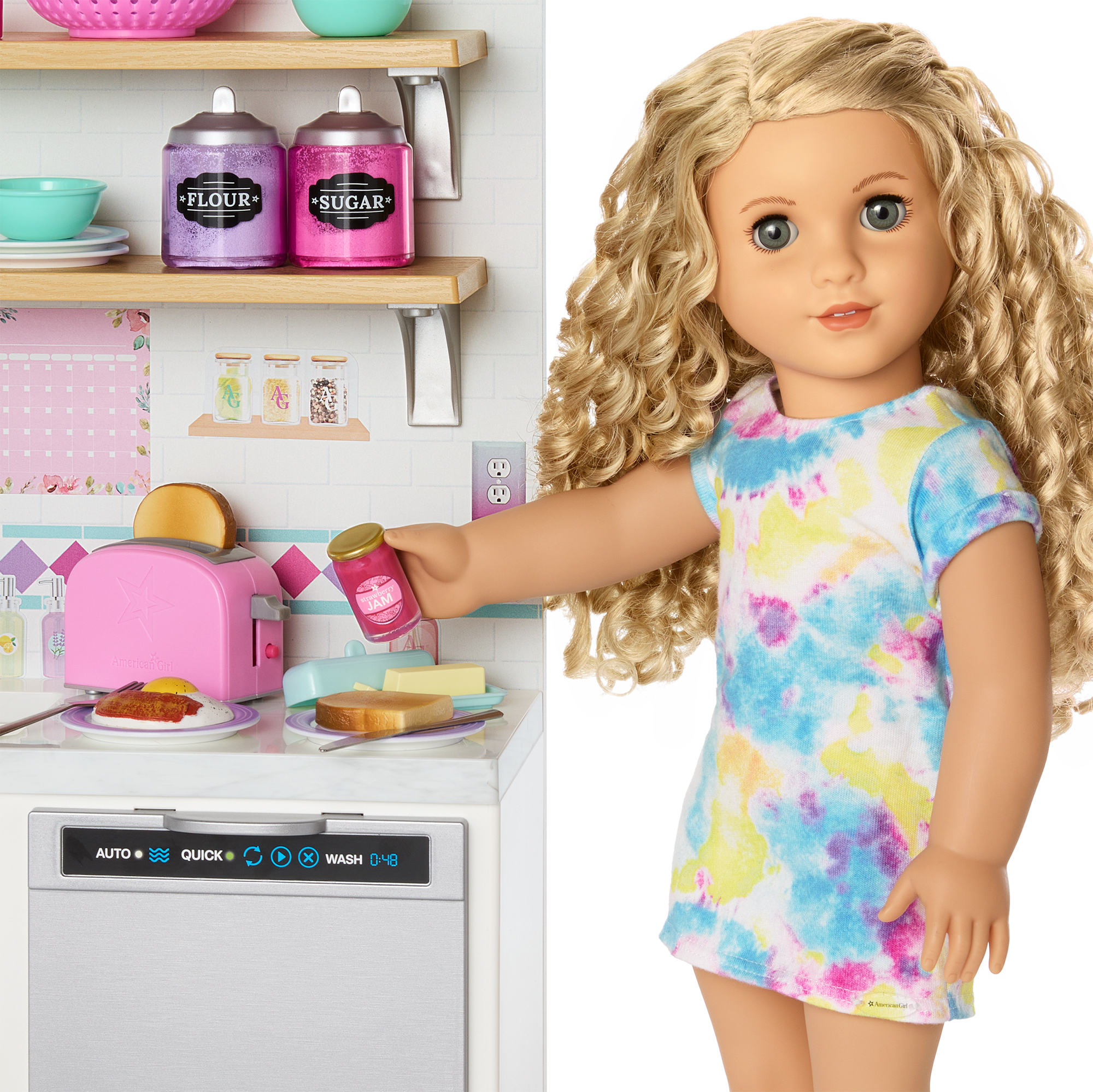 Breakfast for Two Set for 18-inch Dolls F5