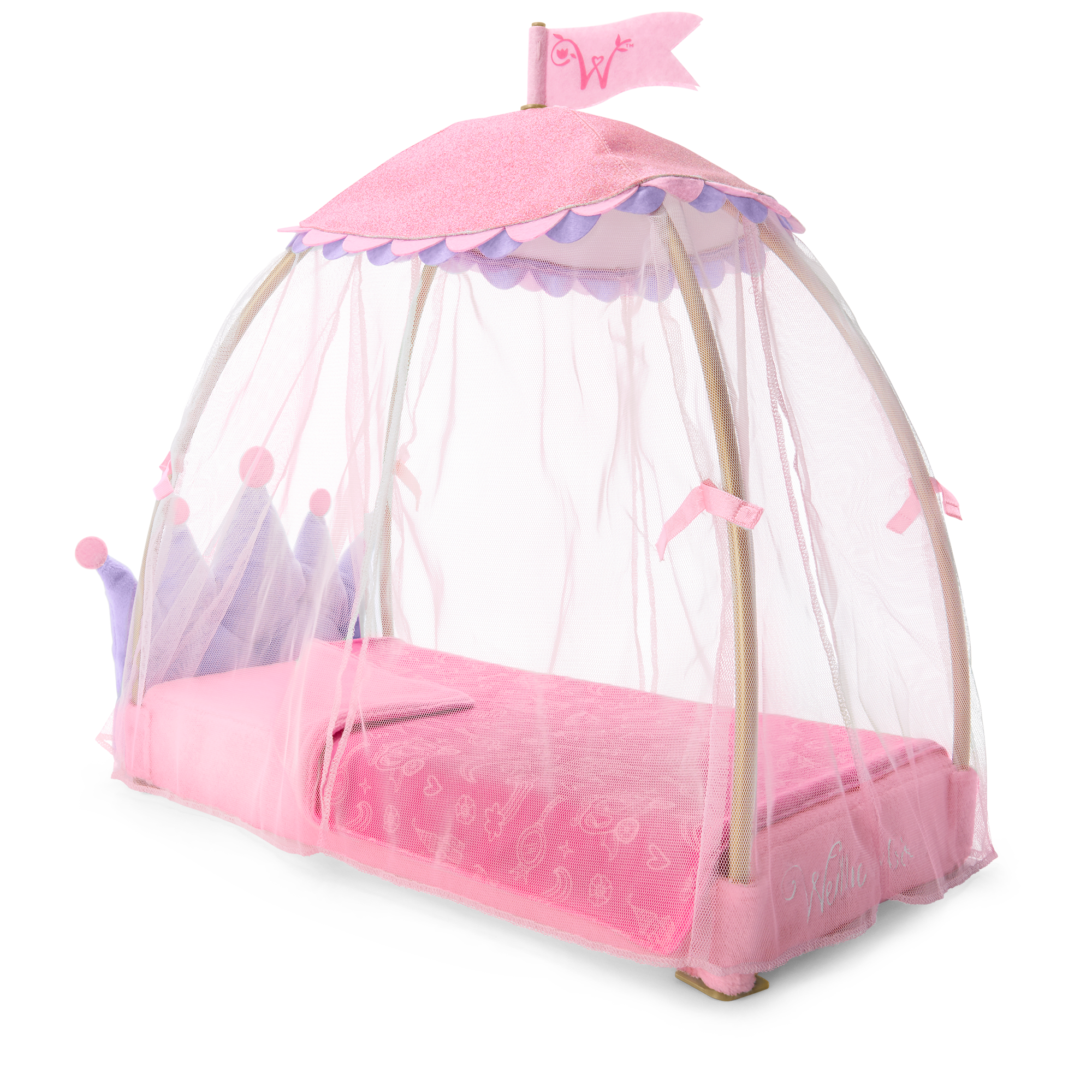 Royal Canopy Bed for WellieWishers™ Dolls D0