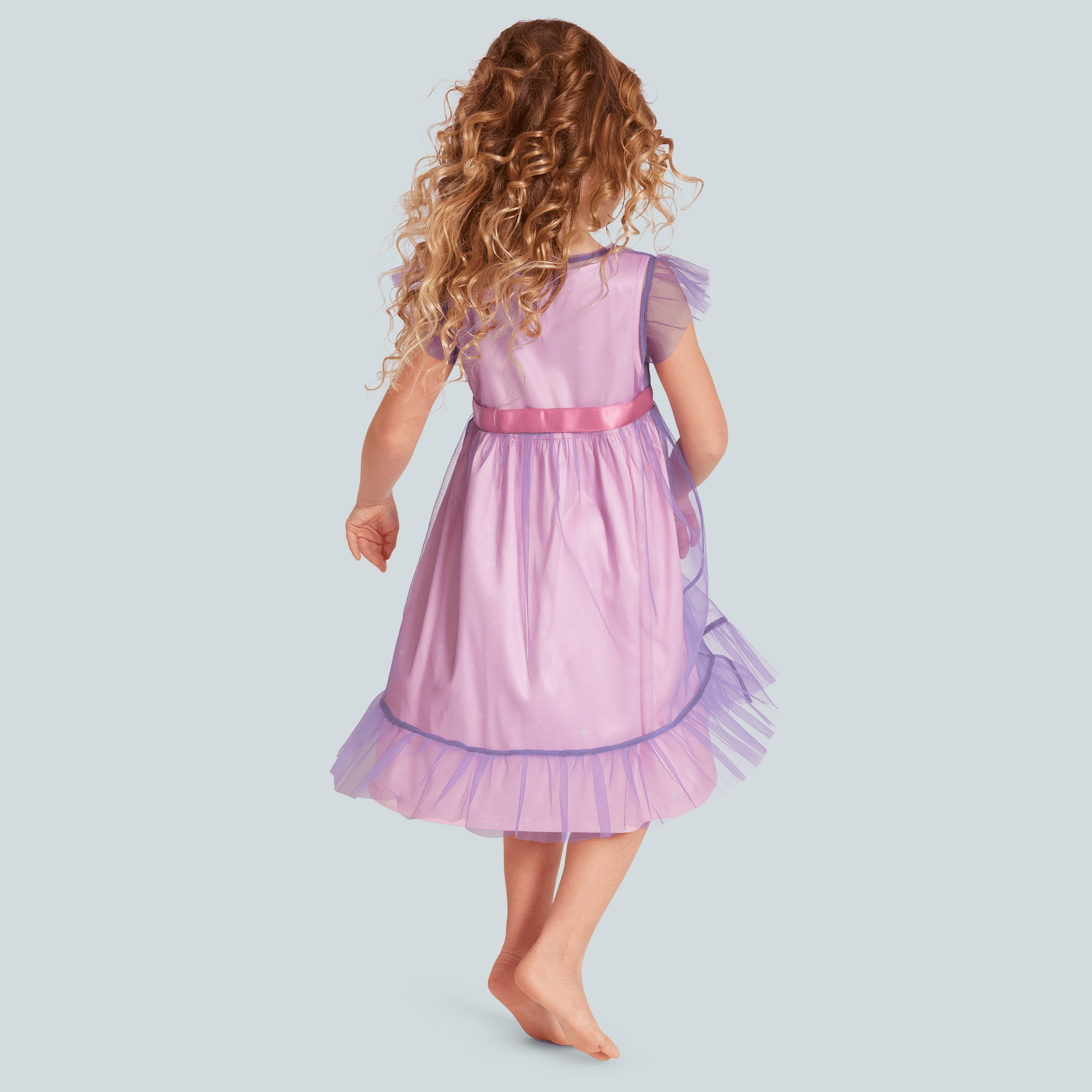 Royal Ruffles Nightie & Robe for Little Girls D2
