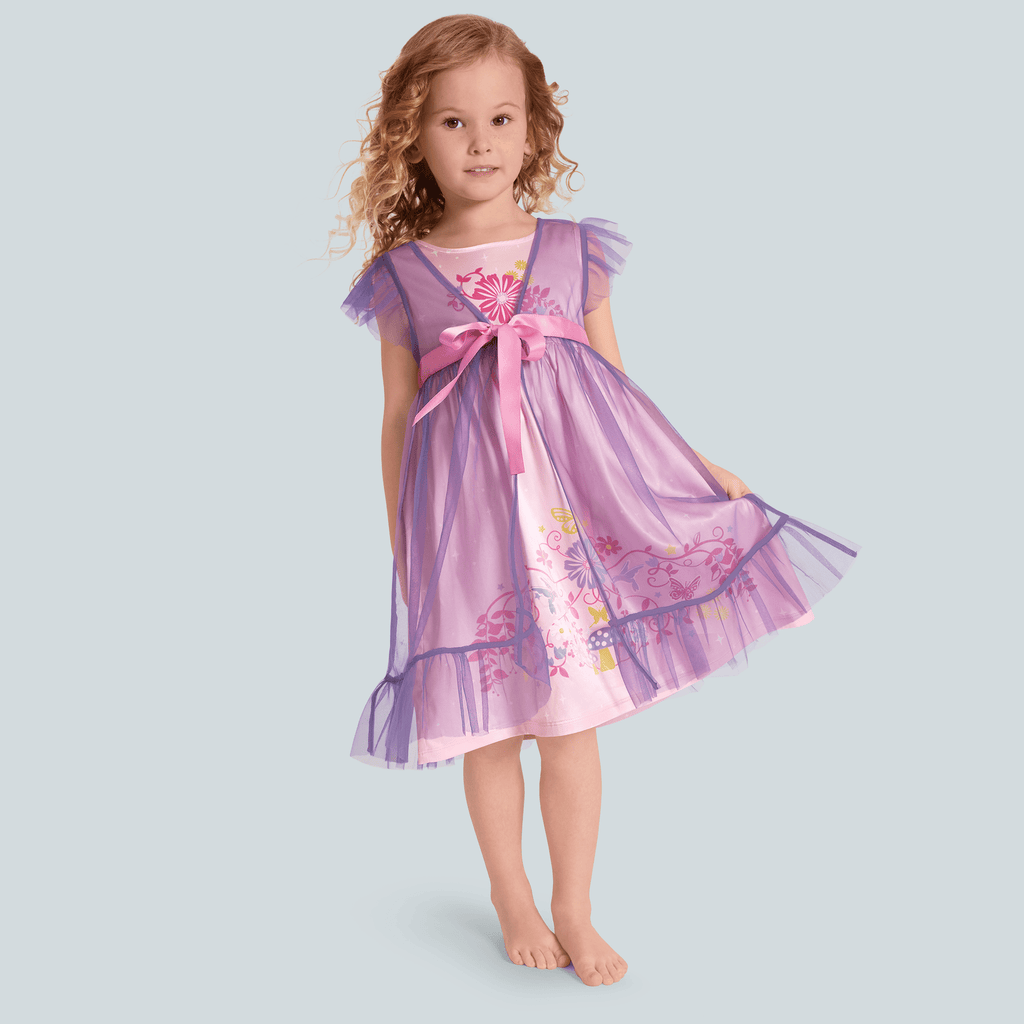 Royal Ruffles Nightie & Robe for Little Girls E8