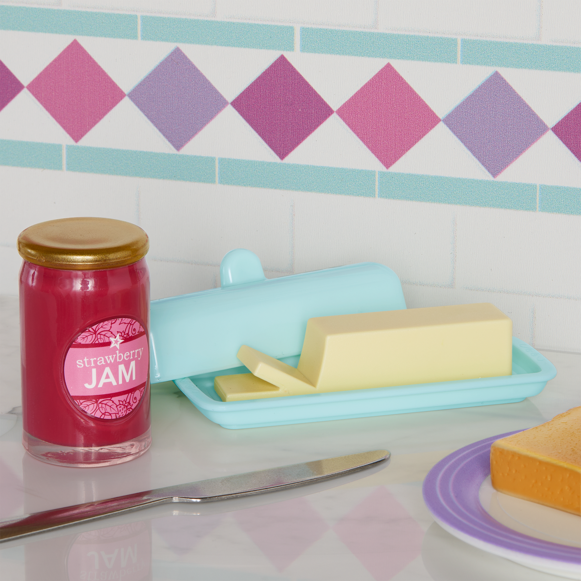Breakfast for Two Set for 18-inch Dolls F5