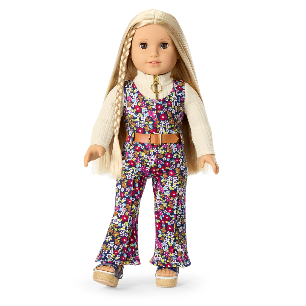 Julie’s™ Floral Jumpsuit for 18-inch Dolls (Historical Characters) B0