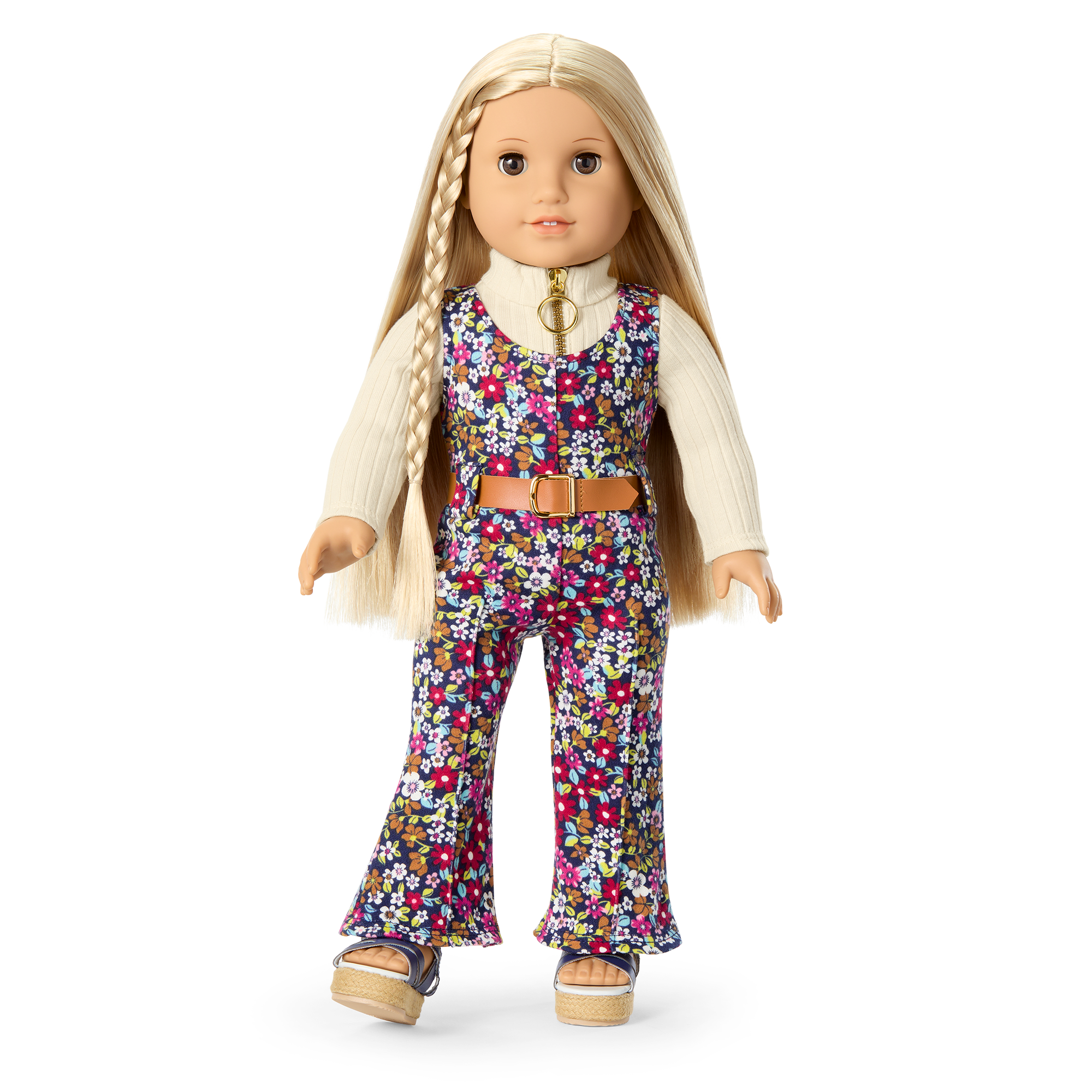 Julie’s™ Floral Jumpsuit for 18-inch Dolls (Historical Characters) B0
