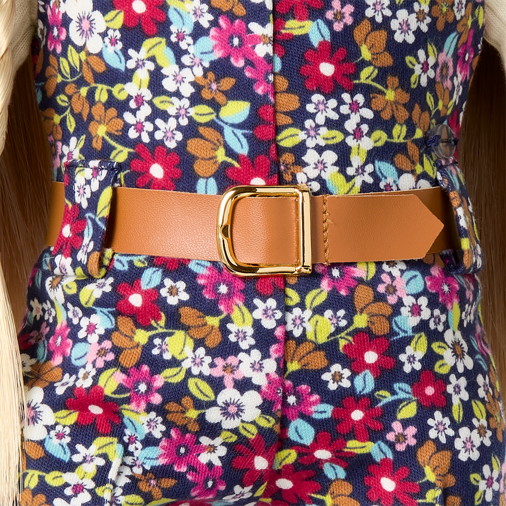 Julie’s™ Floral Jumpsuit for 18-inch Dolls (Historical Characters) B0