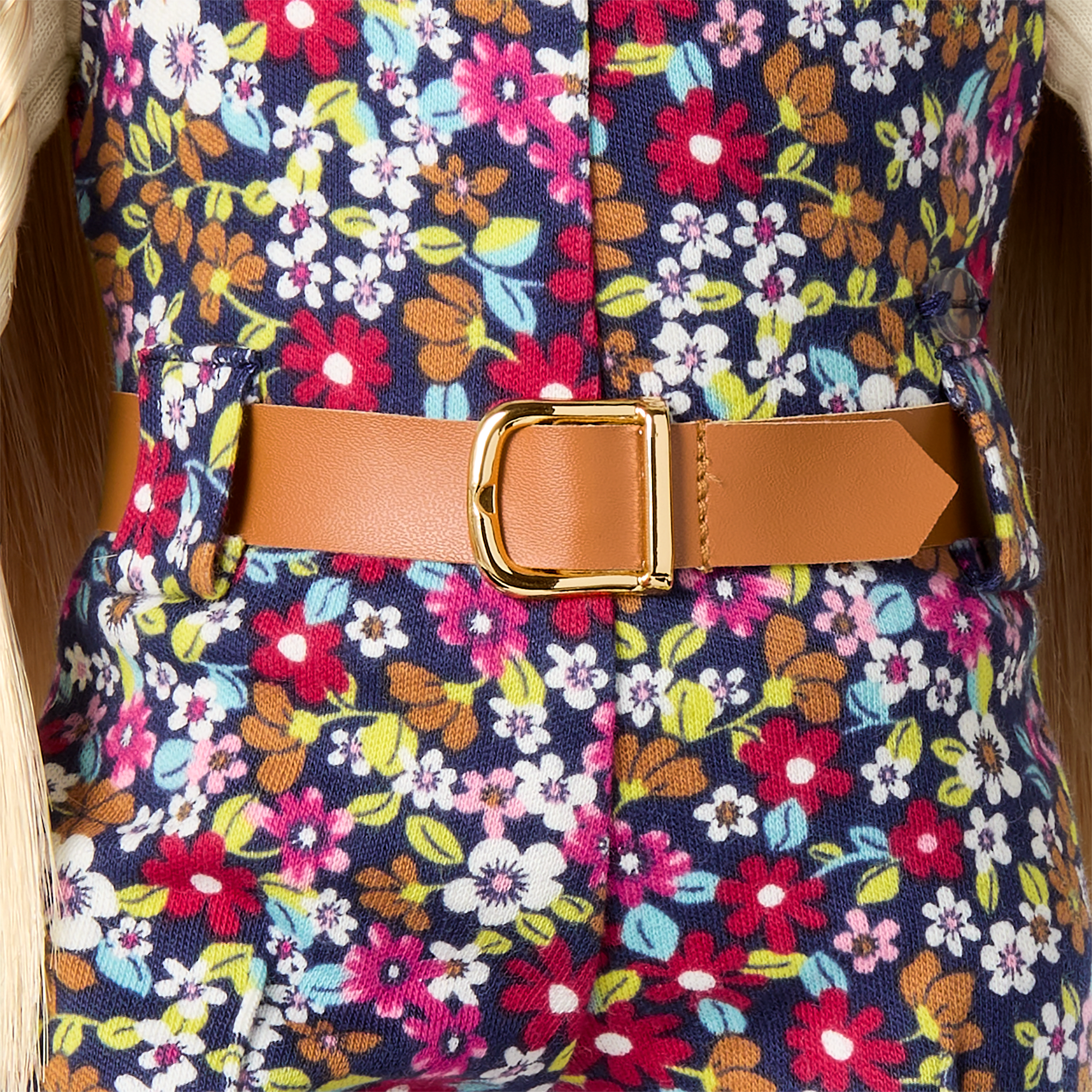 Julie’s™ Floral Jumpsuit for 18-inch Dolls (Historical Characters) B0