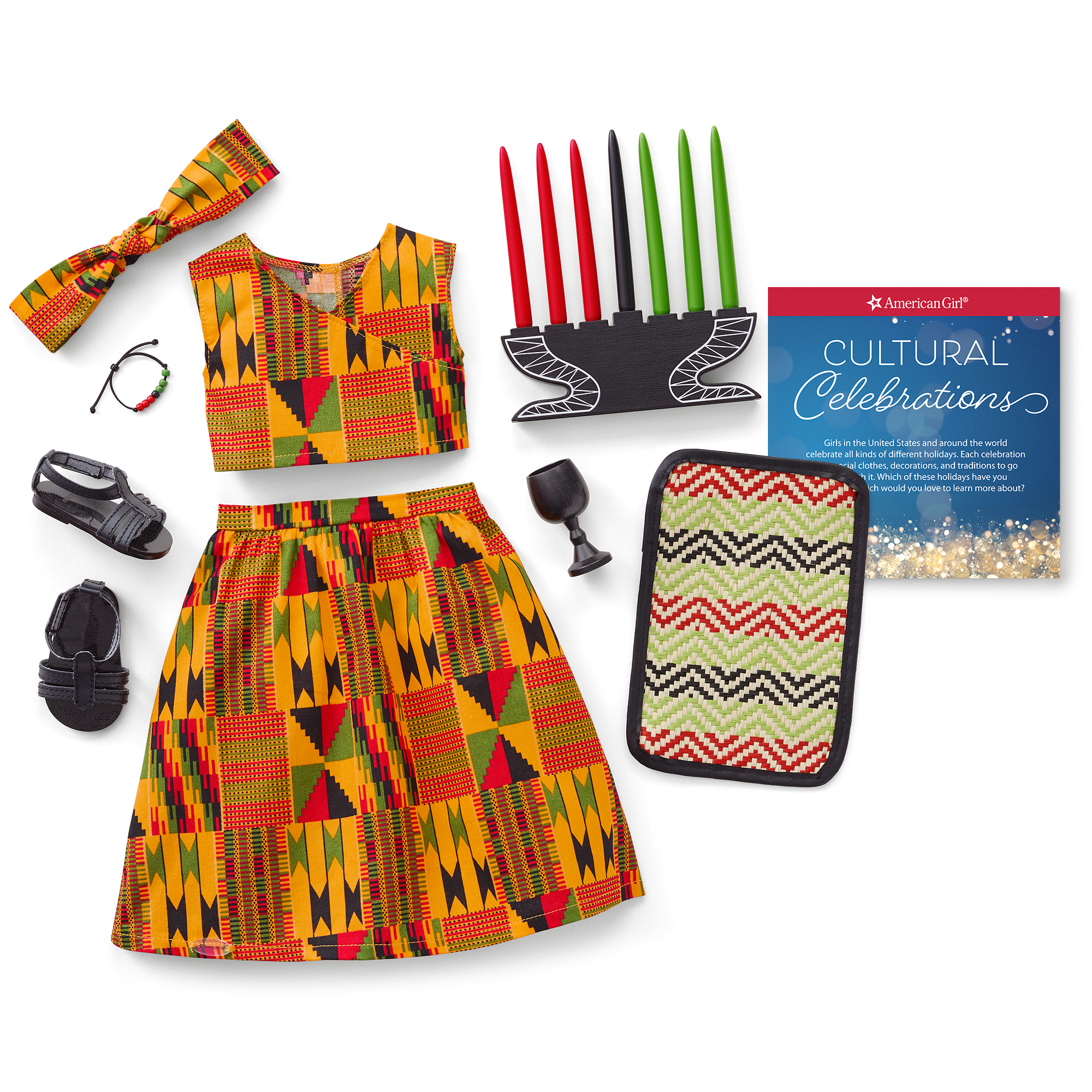 Kwanzaa Celebration Outfit for 18-inch Dolls B6