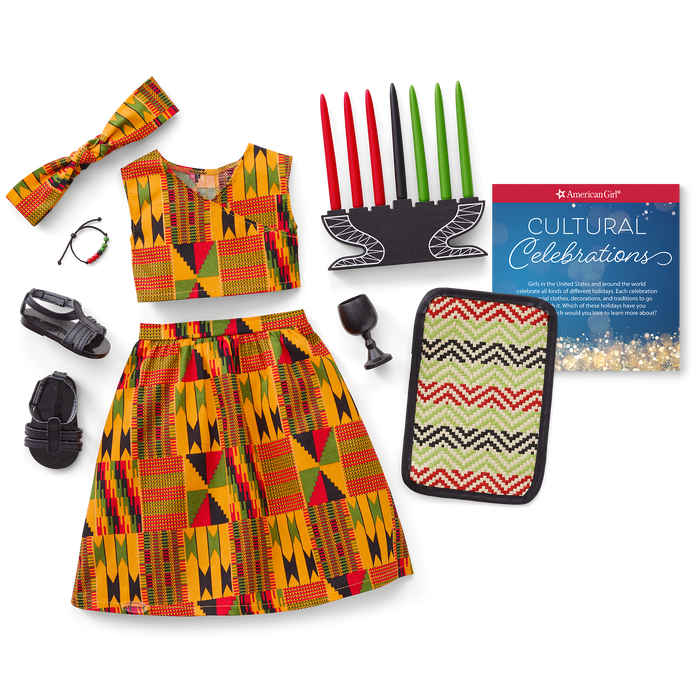 Kwanzaa Celebration Outfit for 18-inch Dolls B6