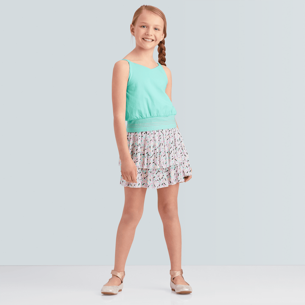 Minty Sweet Tank Top for Girls D7
