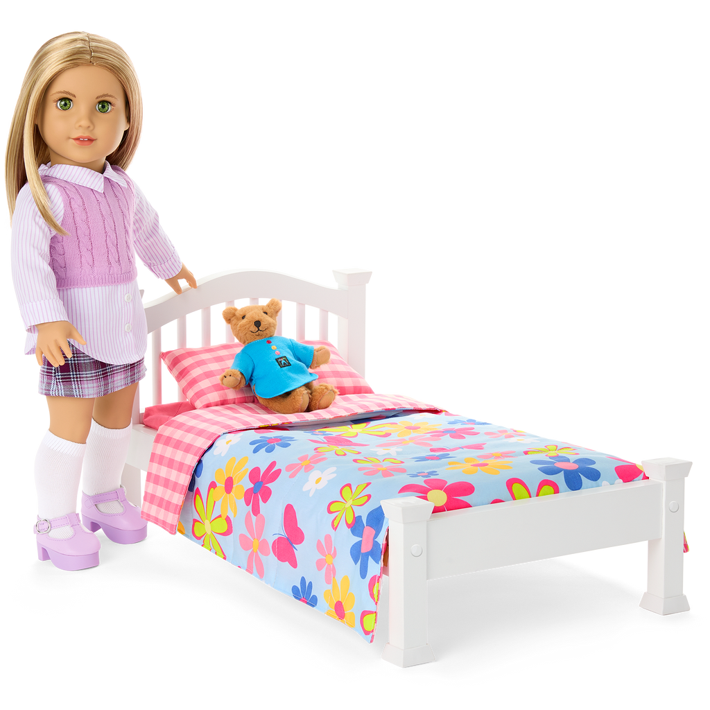 Isabel’s™ Bed & Floral Dreams Bedding Set for 18-inch Dolls (Historical Characters) B8