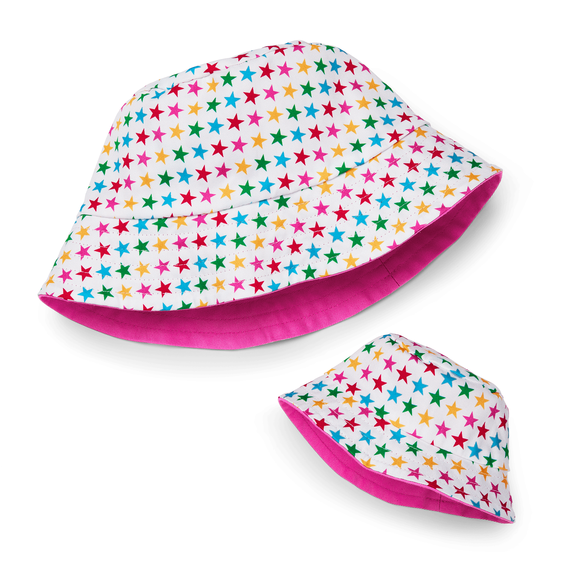 AG™ Star Bucket Hat Set for Girls & Dolls D0