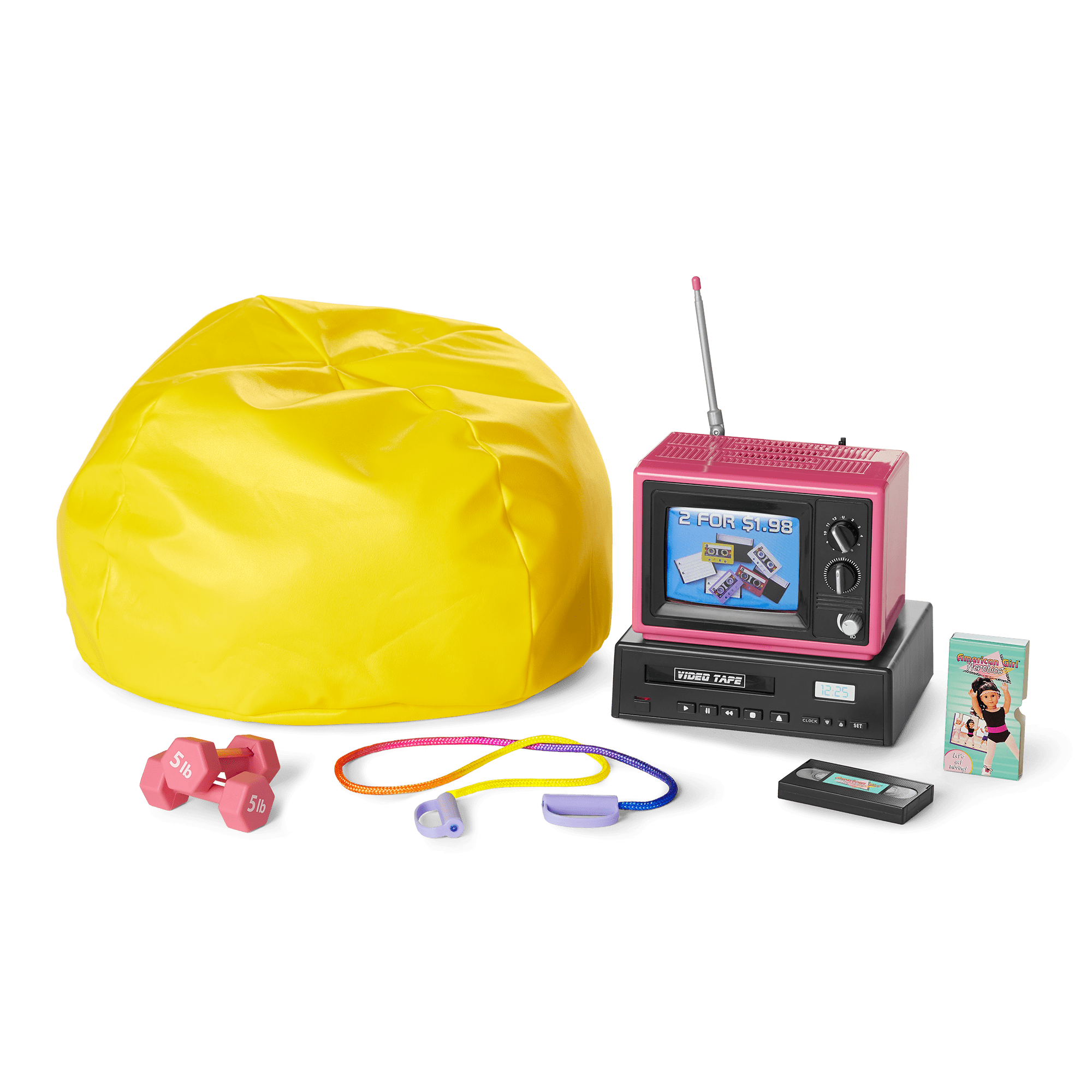 Courtney‘s™ TV & Fitness Accessories for 18-inch Dolls (Historical Characters) B0