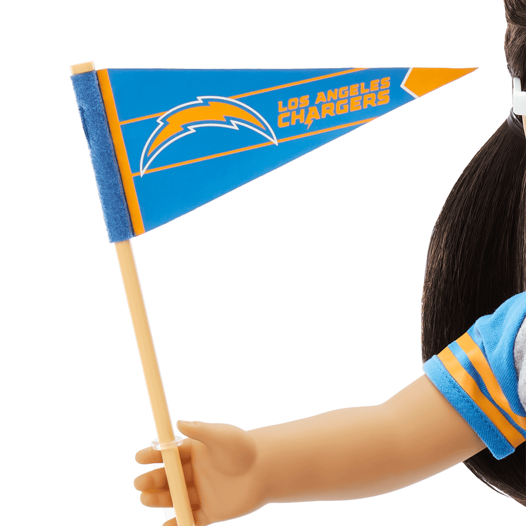 American Girl® x NFL Los Angeles Chargers Fan Outfit & Accessories for 18-inch Dolls F9