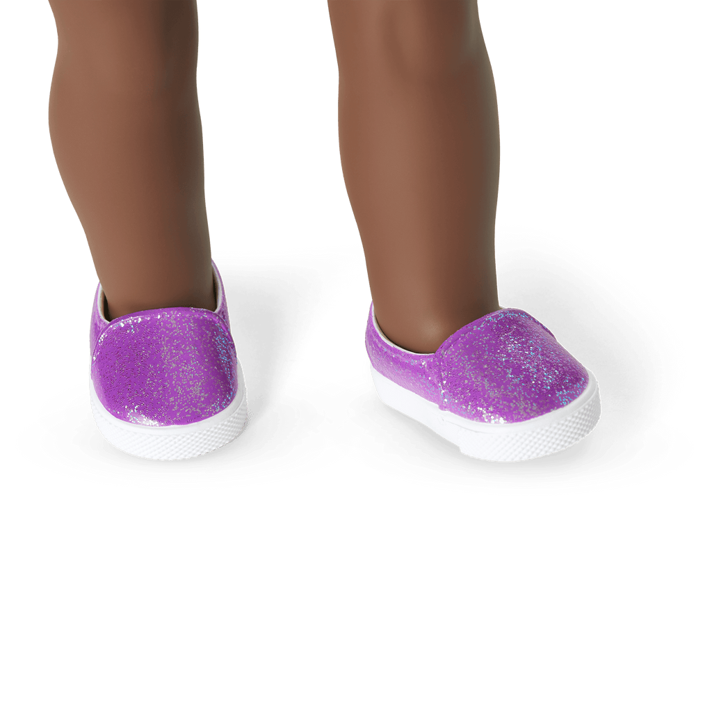 Truly Me™ 18-inch Doll #91 with curly purple hair E0