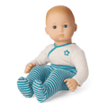 Bitty Baby® Doll #3 with blonde hair in Soft Blue A6