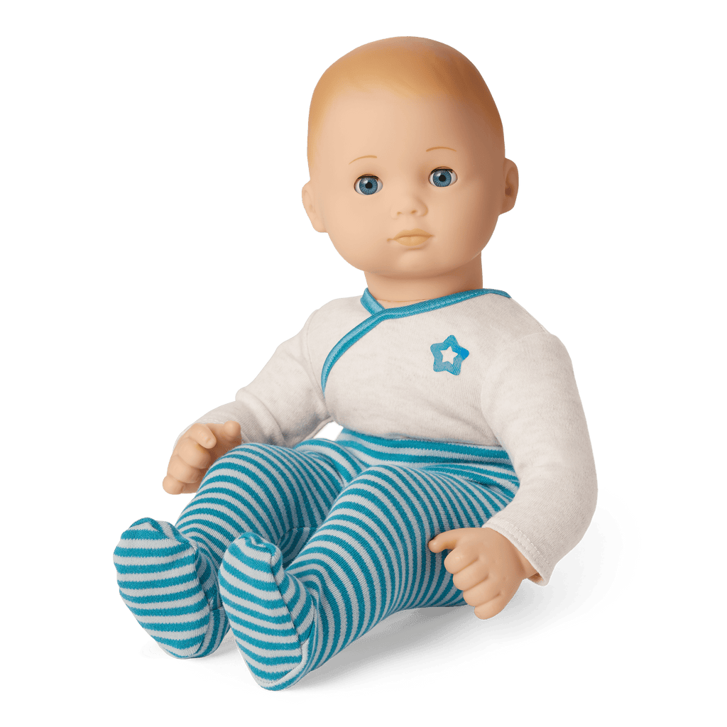 Bitty Baby® Doll #3 with blonde hair in Soft Blue F6