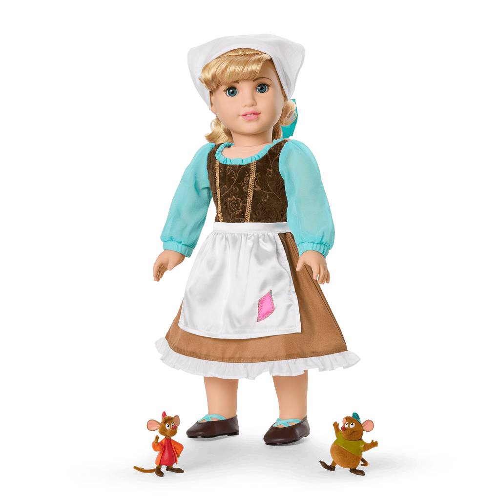 American Girl® Disney Princess Cinderella Day Dress, Friends & Accessories for 18-inch Dolls E1