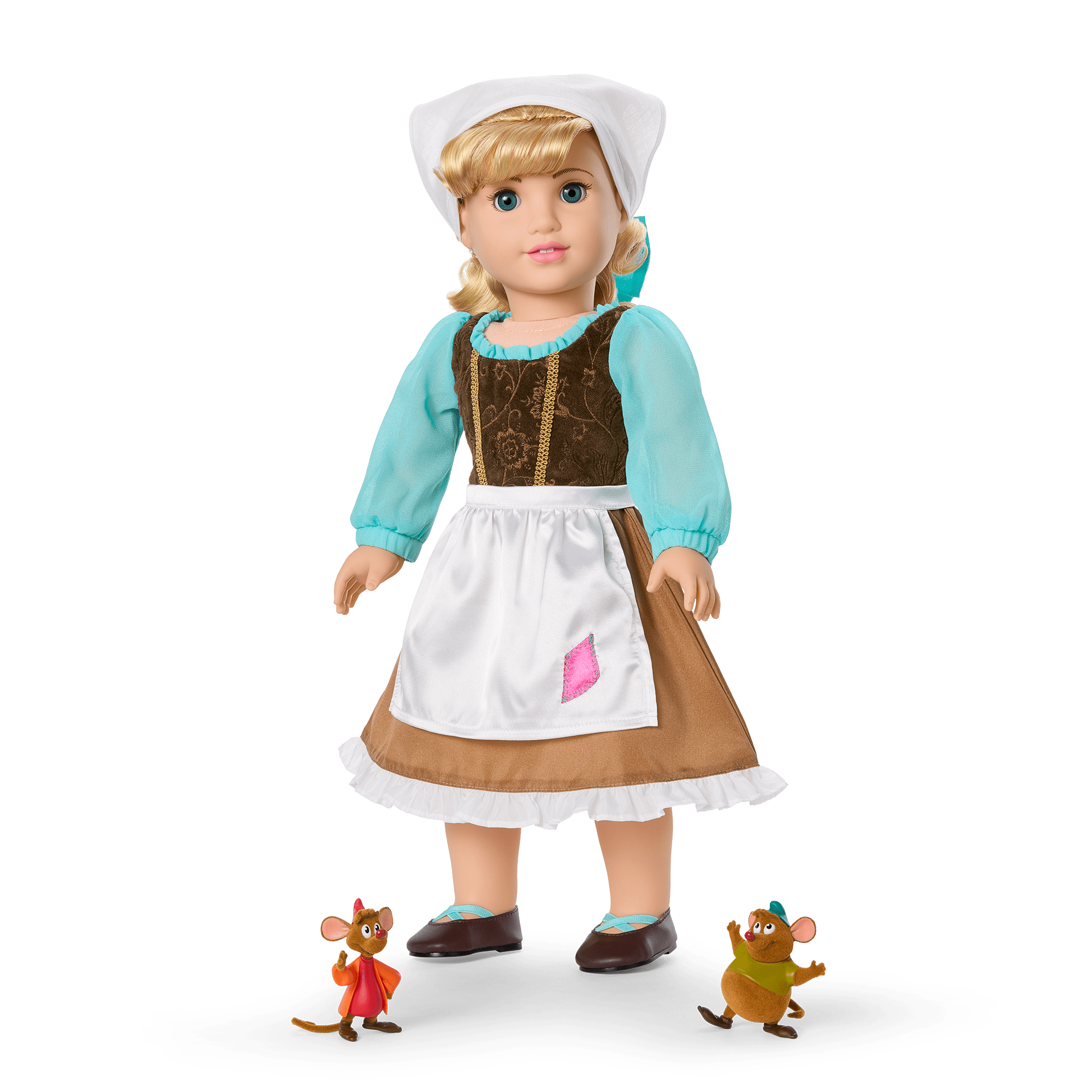 American Girl® Disney Princess Cinderella Day Dress, Friends & Accessories for 18-inch Dolls E1