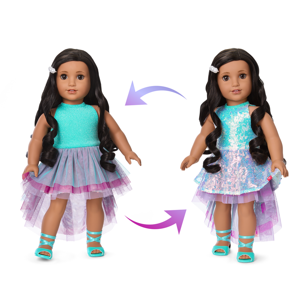 Glam Shimmering Ocean Outfit for 18-inch Dolls A3
