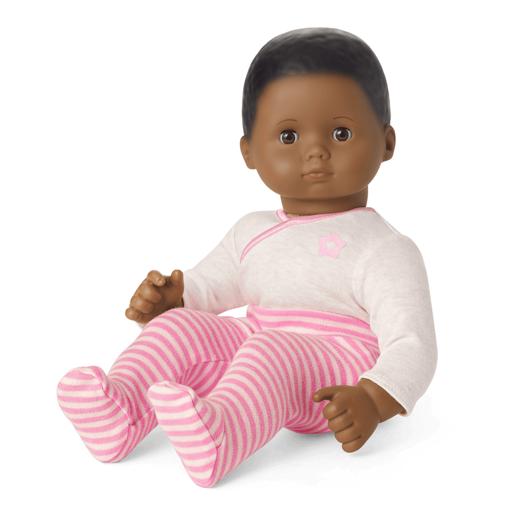 Bitty Baby® Doll #1 with black hair in Pretty Pink F9