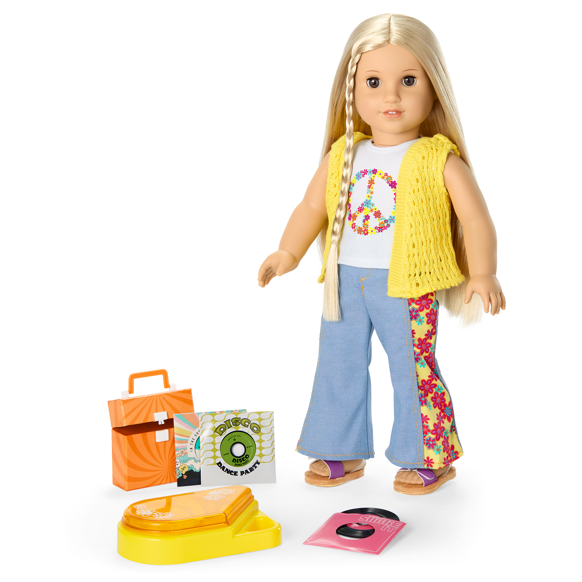 Julie’s™ Record Player & Accessories for 18-inch Dolls (Historical Characters) C1