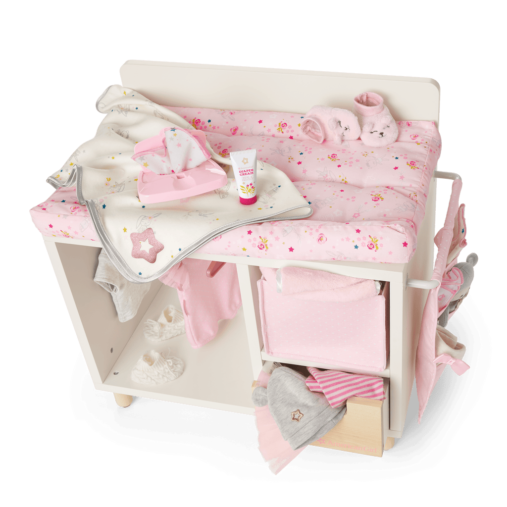Dots & Blooms Changing Table with Storage A7