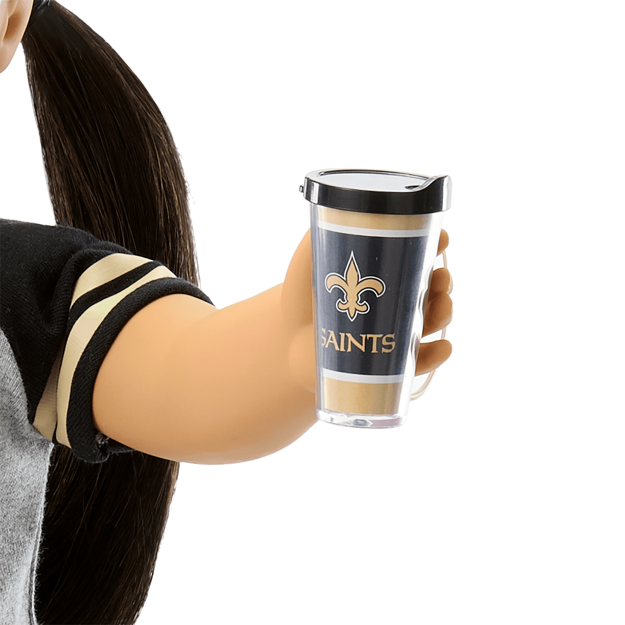 American Girl® x NFL New Orleans Saints Fan Outfit & Accessories for 18-inch Dolls F1