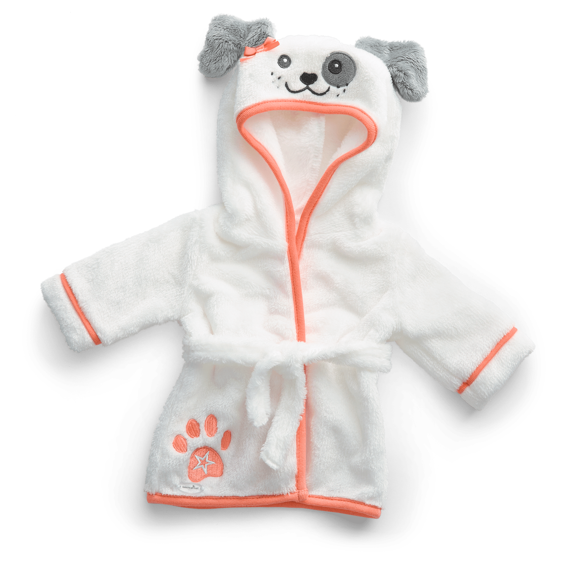 Comfy Puppy Robe Set for Girls & 18-inch Dolls D9